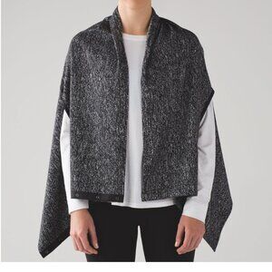 Lululemon Women's OS Black Jacquard Vinyasa Wrap/Scarf